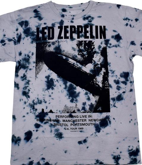 liquid blue Zeppelin UK 69 Tie-Dye T-Shirt