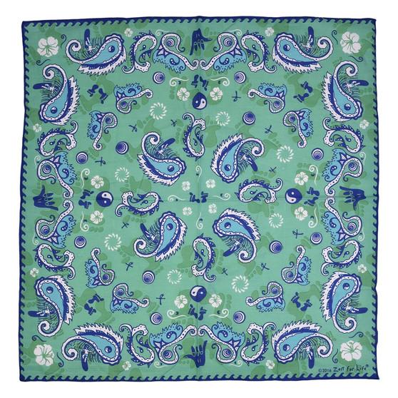Liquid Blue Zest For Life Surfing Bandana