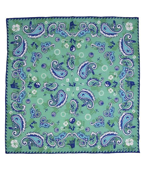liquid blue Zest for Life Surfing Bandana