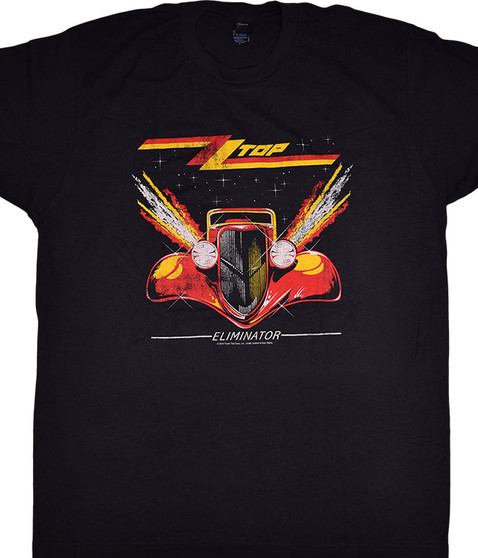 liquid blue ZZ Top Eliminator Black T-Shirt