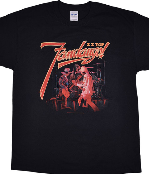 liquid blue ZZ Top Fandango Black T-Shirt