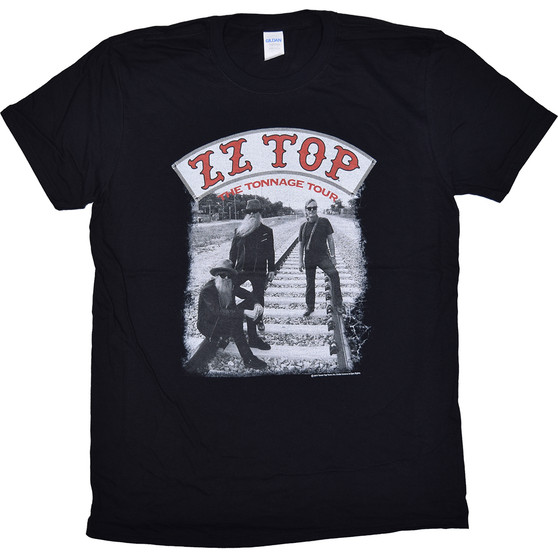 Liquid Blue ZZ Top Tonnage Tour Black T-Shirt