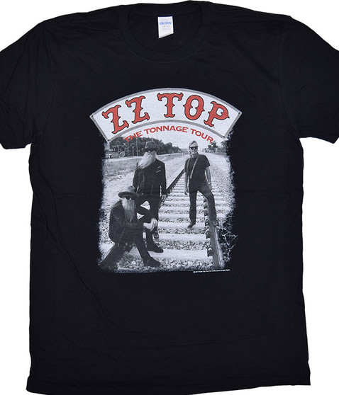 liquid blue ZZ Top Tonnage Tour Black T-Shirt