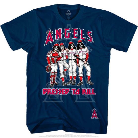 Liquid Blue Los Angeles Angels Dressed To Kill Navy T-Shirt