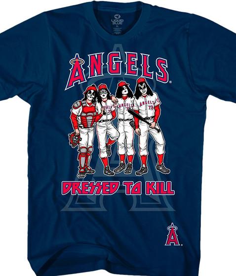 liquid blue Los Angeles Angels Dressed to Kill Navy T-Shirt