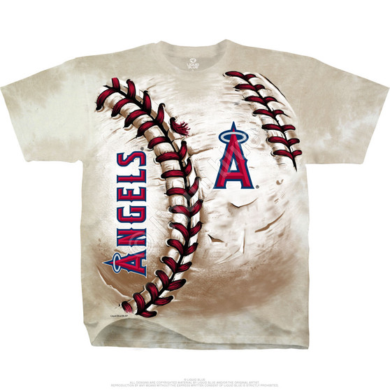 Liquid Blue Los Angeles Angels Hardball Tie-Dye T-Shirt