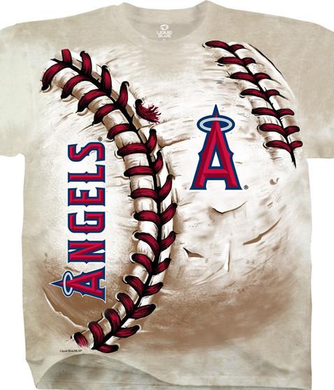 liquid blue Los Angeles Angels Hardball Tie-Dye T-Shirt