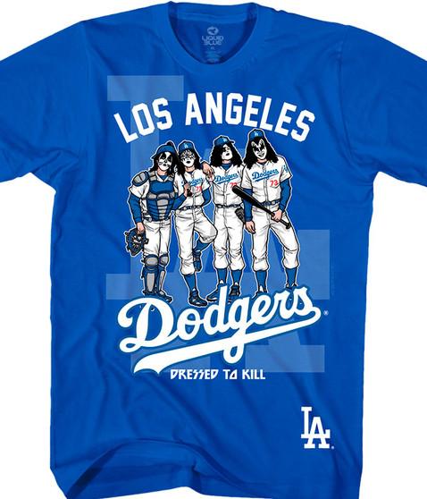 liquid blue Los Angeles Dodgers Dressed to Kill Blue T-Shirt