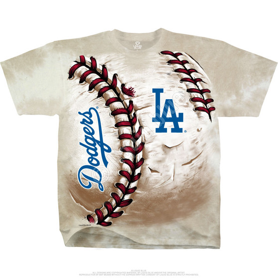 Liquid Blue Los Angeles Dodgers Hardball Tie-Dye T-Shirt