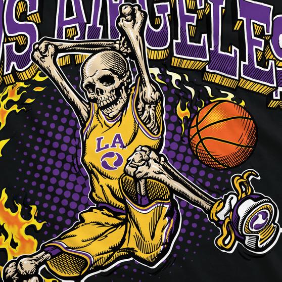 Liquid Blue Los Angeles Dunker Basketball Skeleton Hoodie
