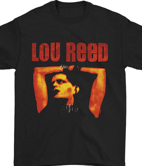 liquid blue Lou Reed Rock And Roll Animal Black T-Shirt