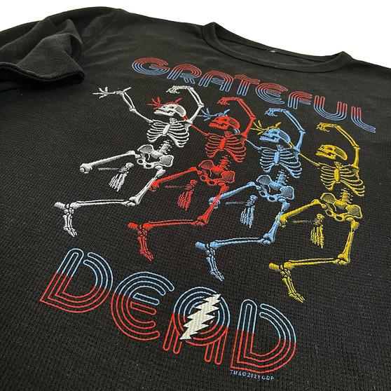 Liquid Blue Marquee Dead Thermal Long Sleeve Black T-Shirt