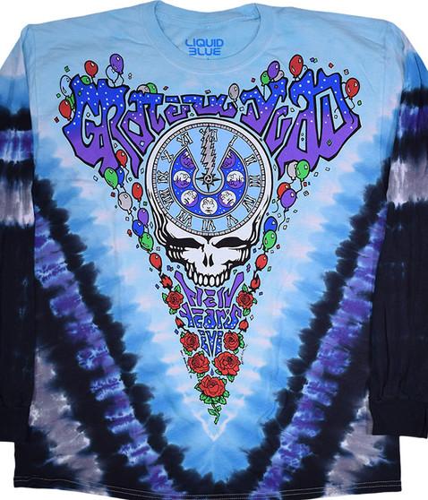 liquid blue Midnight Hour Tie-Dye Long Sleeve T-Shirt