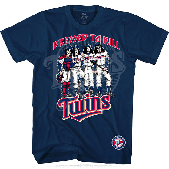 Liquid Blue Minnesota Twins Dressed To Kill Navy T-Shirt