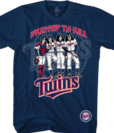 liquid blue Minnesota Twins Dressed to Kill Navy T-Shirt