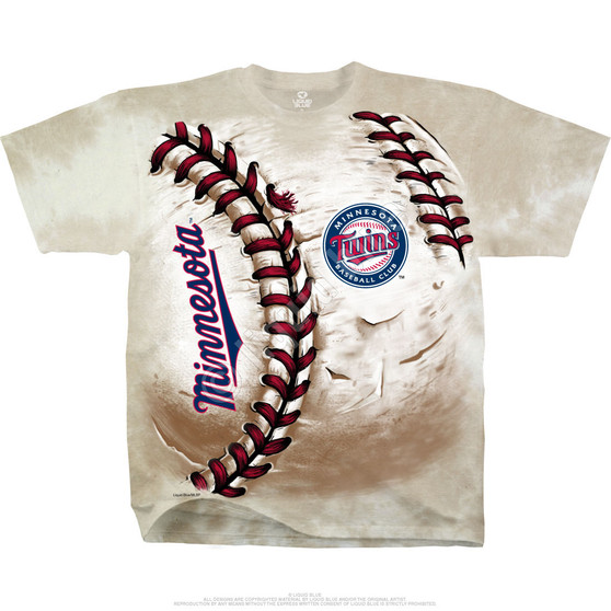 Liquid Blue Minnesota Twins Hardball Tie-Dye T-Shirt