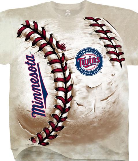 liquid blue Minnesota Twins Hardball Tie-Dye T-Shirt