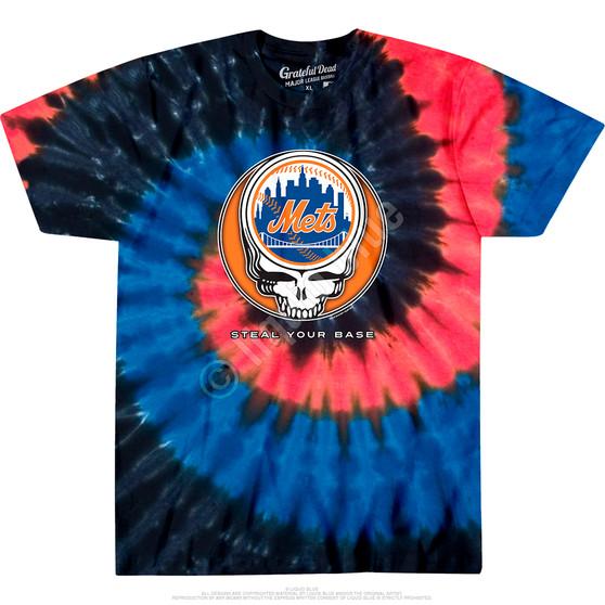 Liquid Blue New York Mets Steal Your Base Tie-Dye T-Shirt
