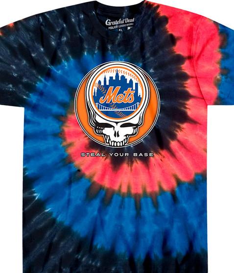 liquid blue New York Mets Steal Your Base Tie-Dye T-Shirt