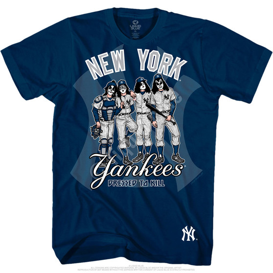 Liquid Blue New York Yankees Dressed To Kill Navy T-Shirt