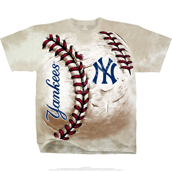 Liquid Blue New York Yankees Hardball Tie-Dye T-Shirt