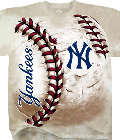 liquid blue New York Yankees Hardball Tie-Dye T-Shirt