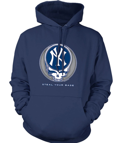 liquid blue New York Yankees Steal Your Base Navy Hoodie