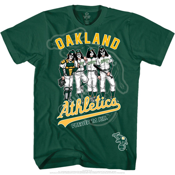 Liquid Blue Oakland Athletics Dressed To Kill Green T-Shirt