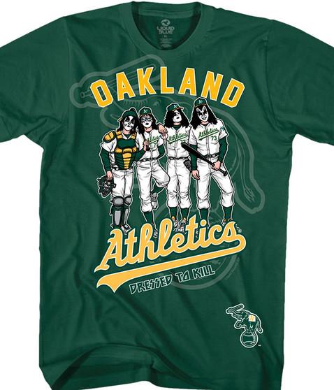 liquid blue Oakland Athletics Dressed to Kill Green T-Shirt