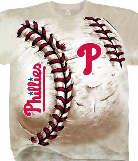 liquid blue Philadelphia Phillies Hardball Tie-Dye T-Shirt