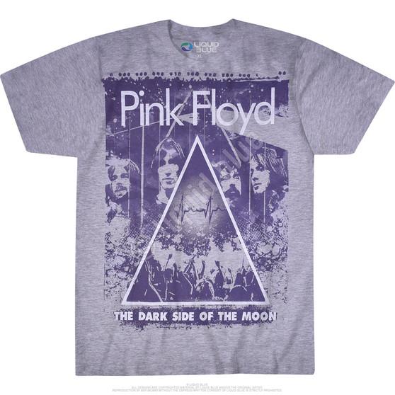 Liquid Blue Pink Floyd Live Heather Grey Poly-Cotton T-Shirt