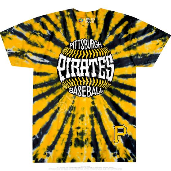Liquid Blue Pittsburgh Pirates Burst Tie-Dye T-Shirt