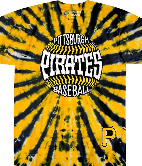 liquid blue Pittsburgh Pirates Burst Tie-Dye T-Shirt