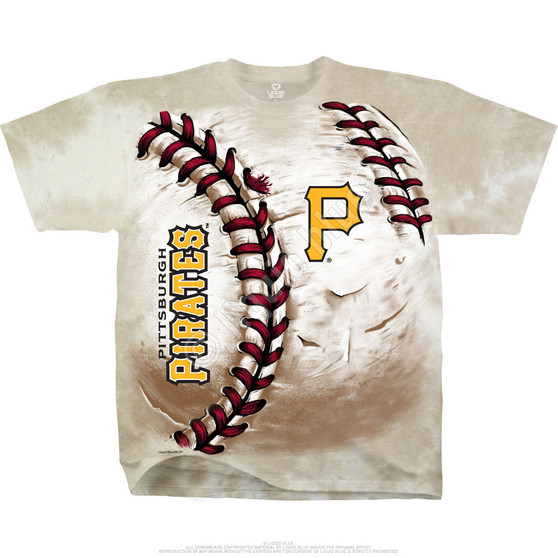 Liquid Blue Pittsburgh Pirates Hardball Tie-Dye T-Shirt