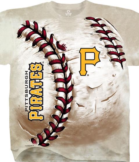 liquid blue Pittsburgh Pirates Hardball Tie-Dye T-Shirt