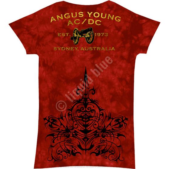 Liquid Blue Problem Child Tie-Dye Juniors Long Length T-Shirt (Clearance 30% OFF)