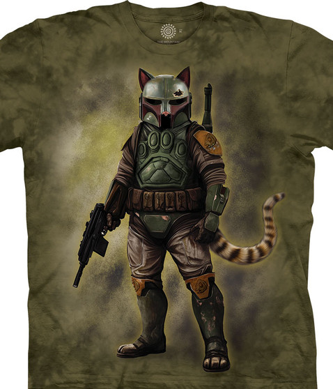liquid blue Purr-Fect Bounty Hunter Classic Cotton T-Shirt