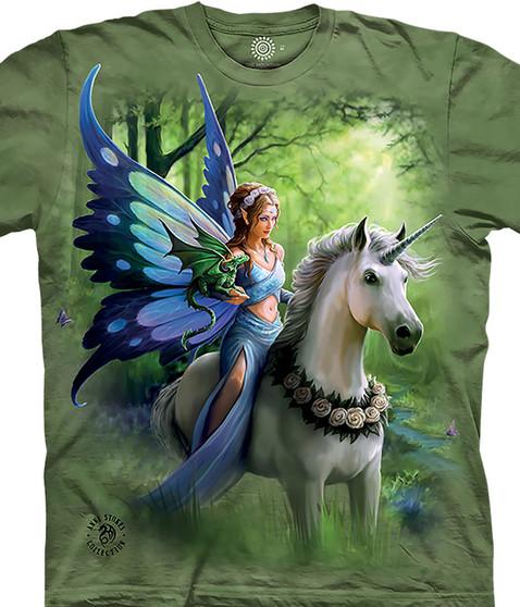 liquid blue Realm Of Enchantment Classic Cotton T-Shirt