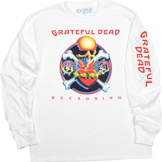 Liquid Blue Reckoning White Sleeve Printed Long Sleeve T-Shirt