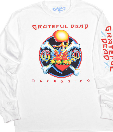 liquid blue Reckoning White Sleeve Printed Long Sleeve T-Shirt