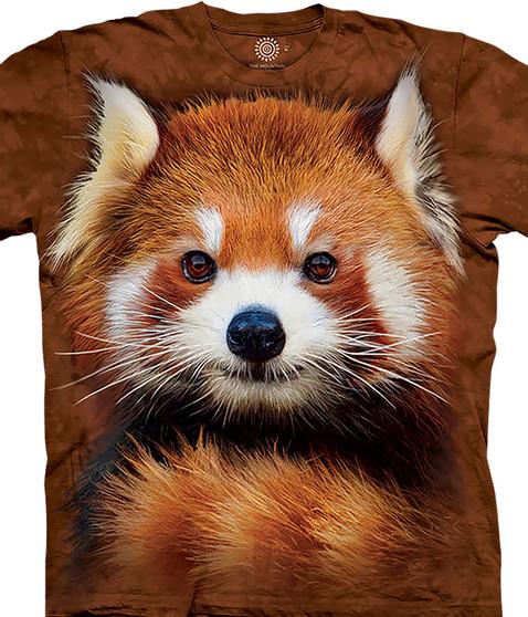 liquid blue Red Panda Portrait Classic Cotton T-Shirt