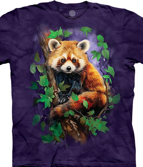 liquid blue Red Panda's Outlook Classic Cotton T-Shirt