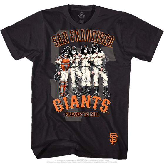 Liquid Blue San Francisco Giants Dressed To Kill Black T-Shirt
