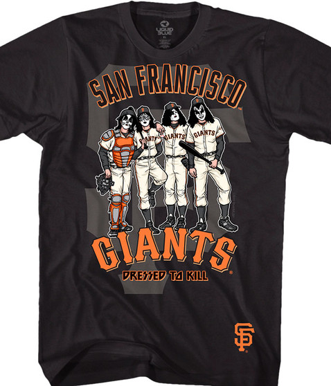liquid blue San Francisco Giants Dressed to Kill Black T-Shirt