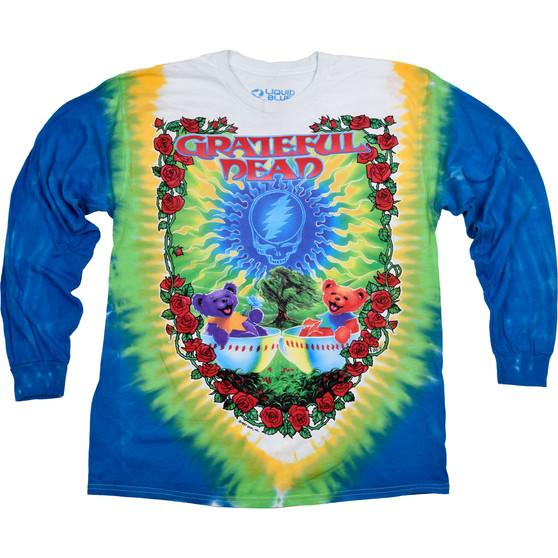 Liquid Blue Scarlet Fire Tie-Dye Long Sleeve T-Shirt