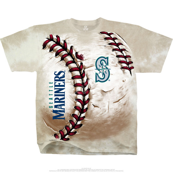 Liquid Blue Seattle Mariners Hardball Tie-Dye T-Shirt