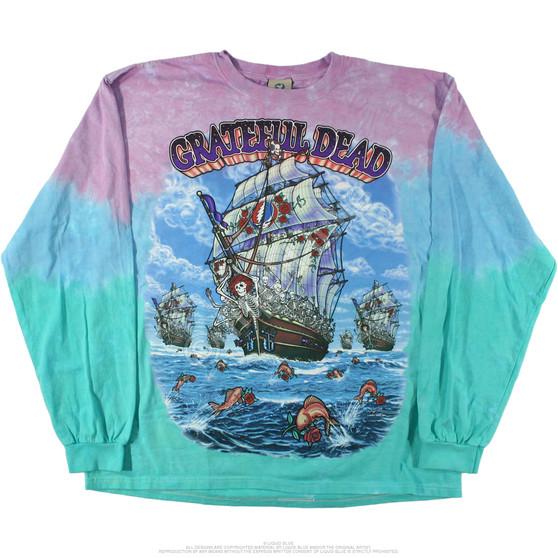 Liquid Blue Ship Of Fools Tie-Dye Long Sleeve T-Shirt