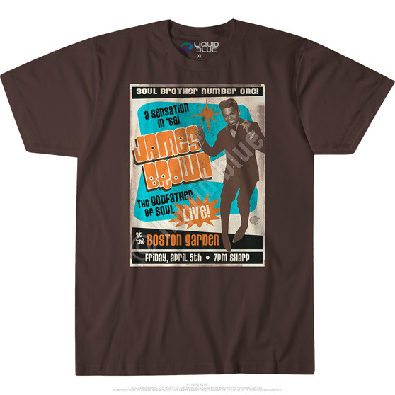 Liquid Blue Soul Brother No. 1 Brown Athletic T-Shirt