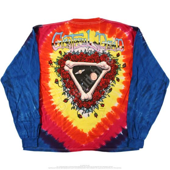 Liquid Blue Space Your Face Tie-Dye Long Sleeve T-Shirt