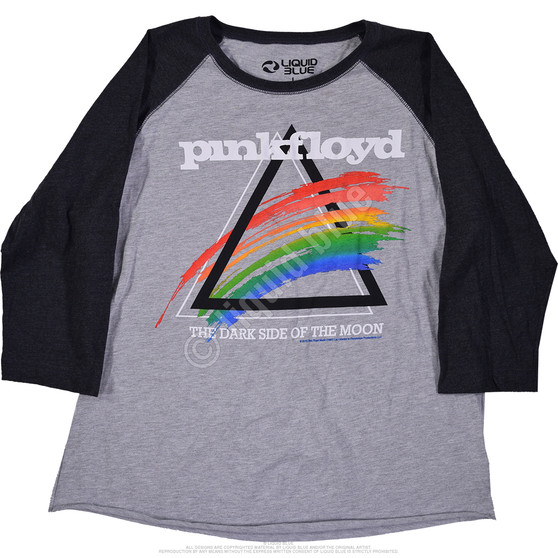 Liquid Blue Spectrum Splash Womens Raglan Heather Grey T-Shirt